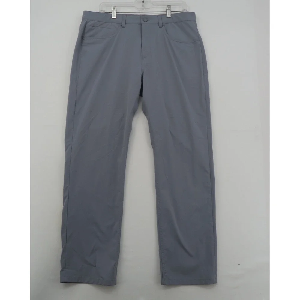 Fair Harbor Men Grey Recycled Polyester Performance Pants W34 L30 V103413